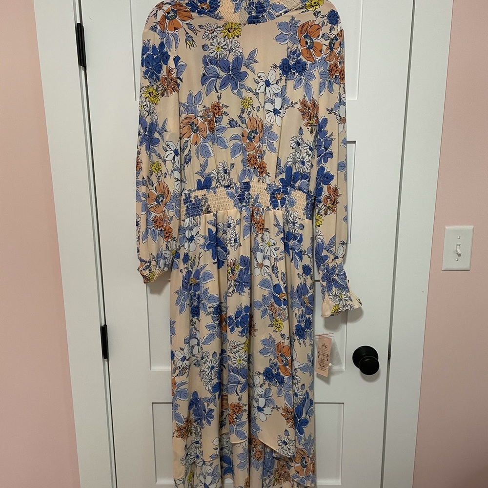 Nanette Lepore hi-lo smock neck dress